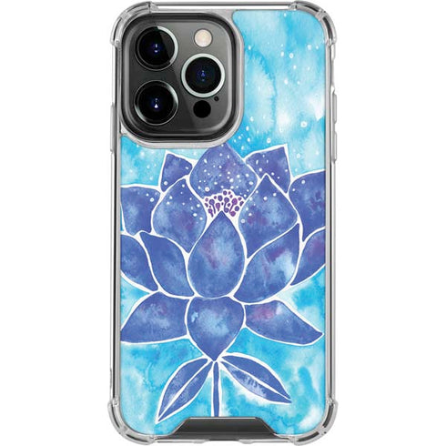 Blue Lotus by Cat Coq iPhone 16 Pro Clear Case
